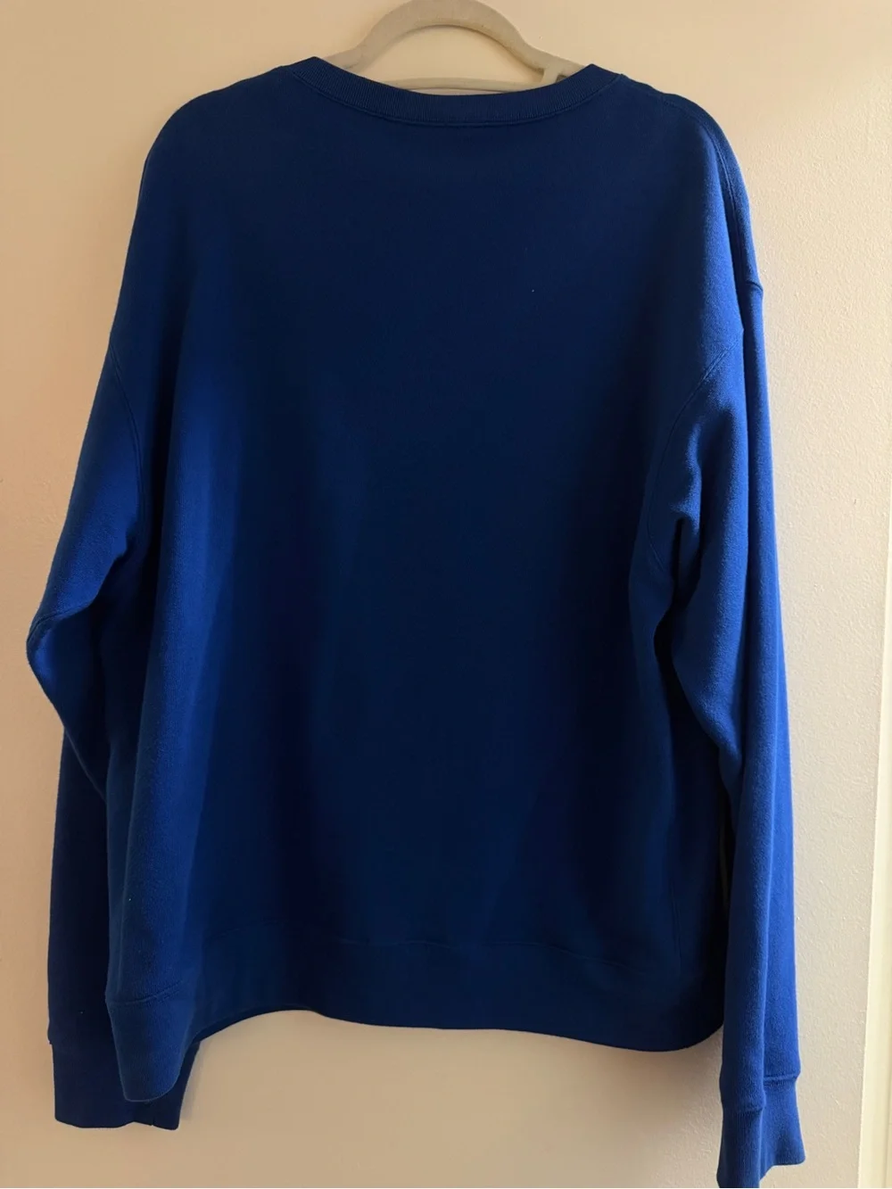Gucci Cobalt Blue Crewneck Sweatshirt with Signature Label